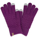 Smart Touch Cable Knit Gloves